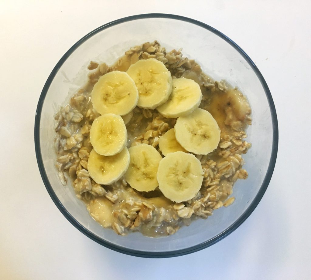 Banana Peanut Butter Overnight Oats